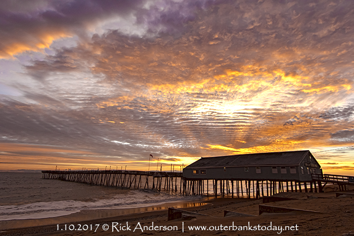 Winter sunrise at Avalon Pier